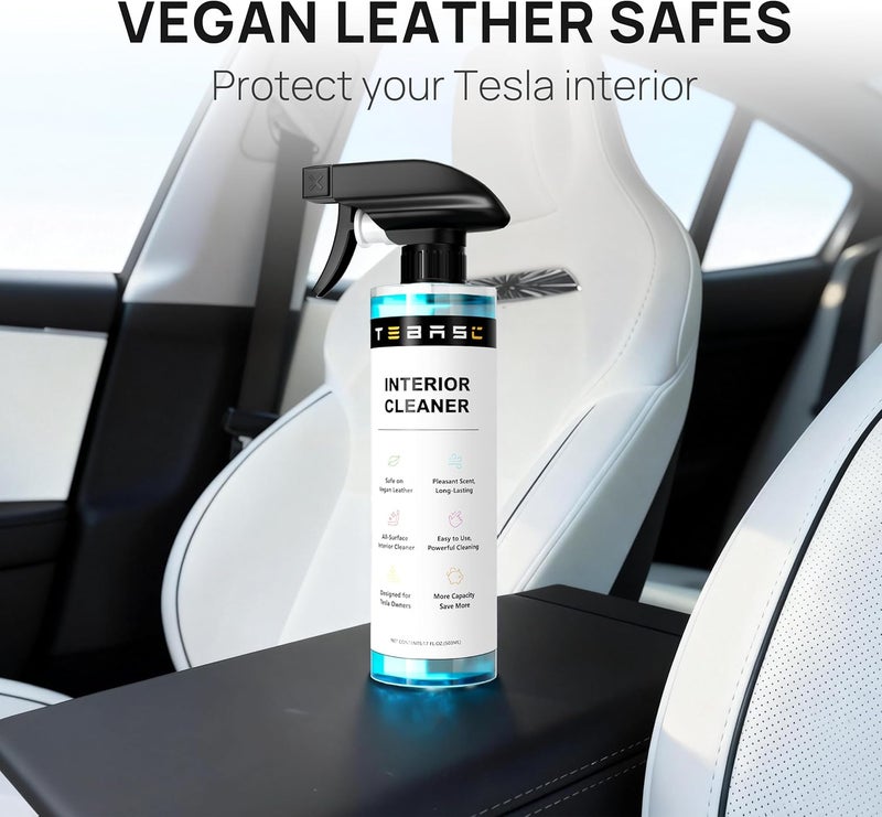 TEBASIC Interior Cleaner For Tesla, Stain Remover, Safe on Vegan Leather, Tesla Cleaning Products for Dash/Console/Door/Interior, Cleaning Kit for Tesla Model 3/Y/S/X accessories - Image 4